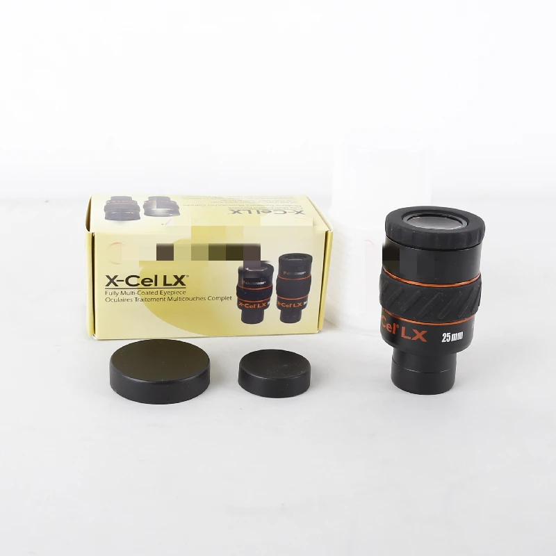 Astronomical Telescope Accessory 1.25 Inches X-CEL LX 25mm Parfocal Eyepiece 60 Degree Ultra Wide Angle