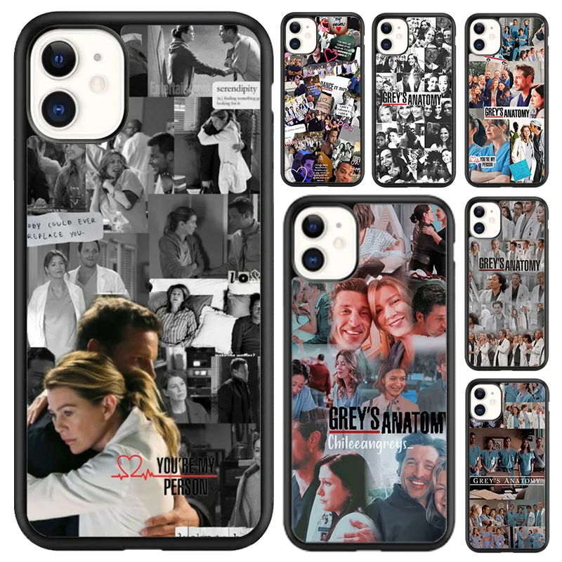 Greys Anatomy Collage Phone Case For iPhone 16 15 14 plus XR XS 11 12 13 pro max Shell Cover coque