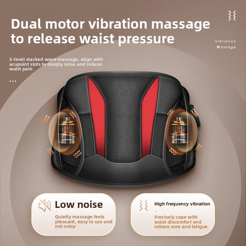 

Heating Belt Wormwood Hot Compress Bag Graphene Heating Waist Protection Massage Belt Three-speed Adjustment High Battery Life