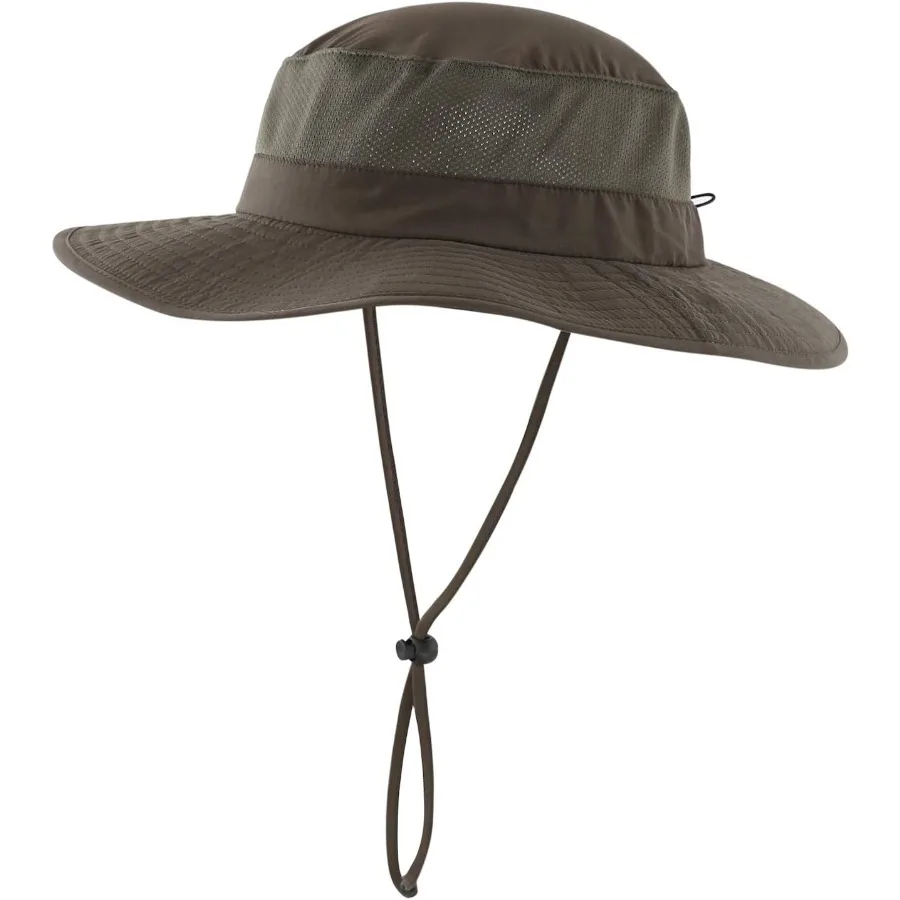 Уличная сетчатая шляпа от солнца UPF50+ с широкими полями и шейным клапаном для рыбалки и отдыха обеспечивает превосходную защиту от ультрафиолета и