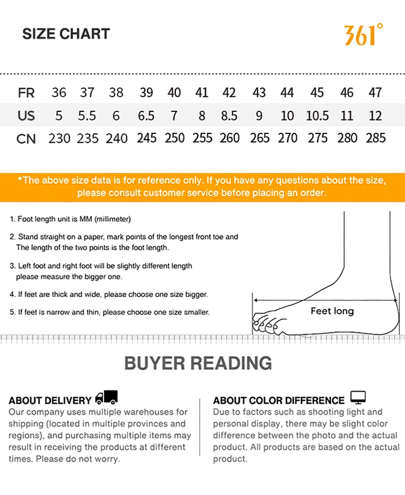361 Degrees Herren-Laufschuhe, atmungsaktiv, Baisc Stable Rebound, griffig, langlebig, Marathon-Sneaker für Herren, 672636702 – Detail 1