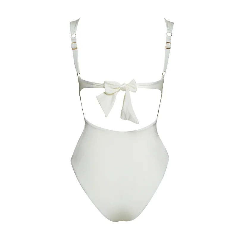 2024 Pearl Beaded Push up One Piece Swimsuit Swimwear Women Beachwear Luxury Bathing Suit Bodysuit Clearance Wholesale