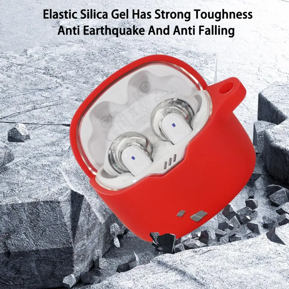 Great Earphone Cover Case Soft Tight Fit Solid Color Wireless Bluetooth compatible Earbuds Case Headset Case Protection