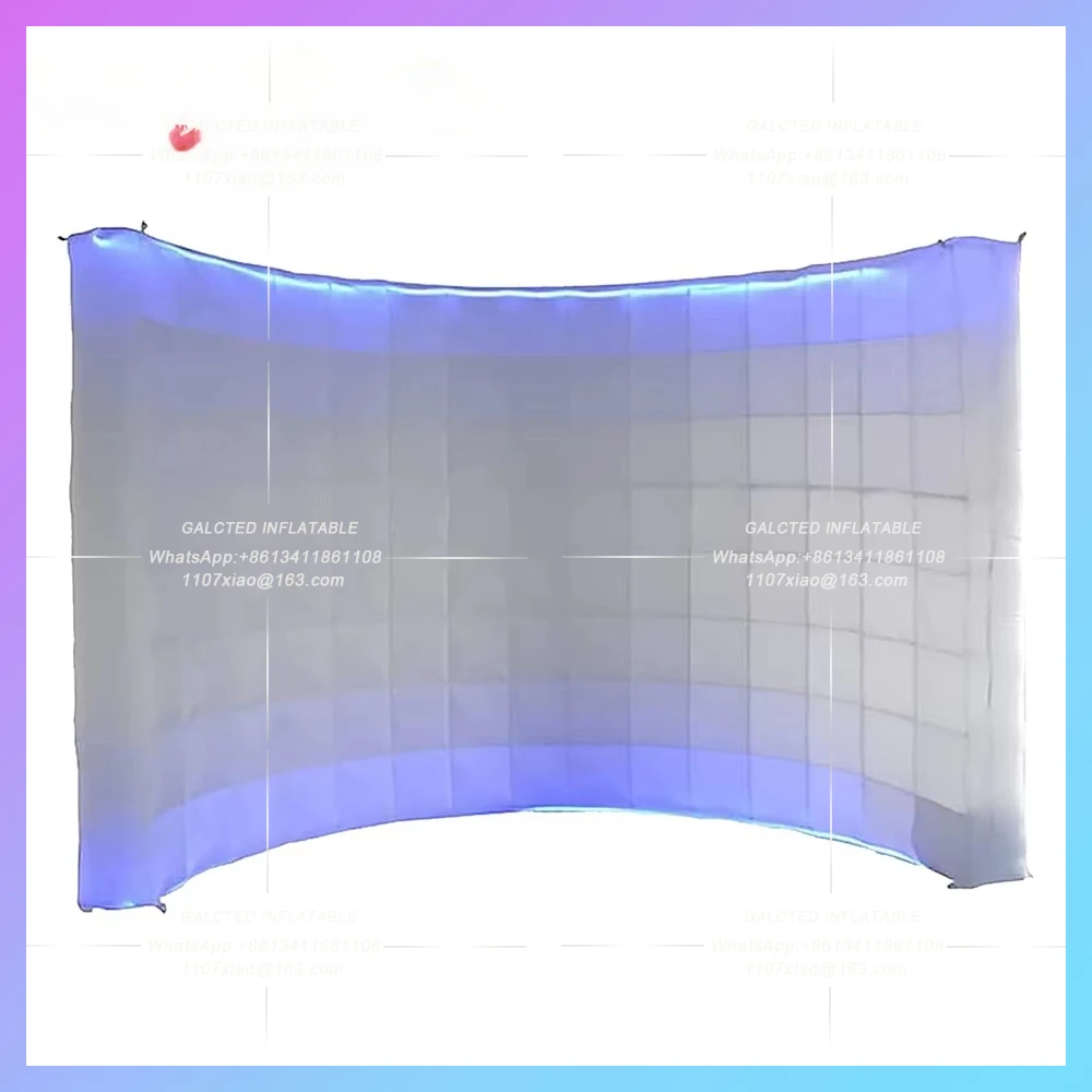 

Customized led inflatable photo booth wall photo booth backdrop for wedding party promotion(3x1x2.3mH)