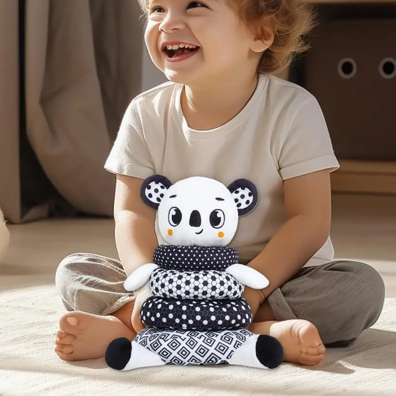 Stacking Toy For Kids Plush Learning Stacker Toy Animal Stacking Game Toy Developmental Activity For Boys Girls Encourages