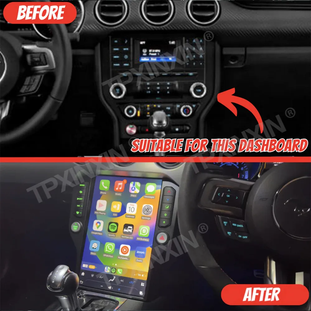 

14.5" Android 13 Car Radio For Ford Mustang 2015-2023 DVD Multimedia Video Player Stereo Auto GPS Navigation Carplay DSP 5G WIFI