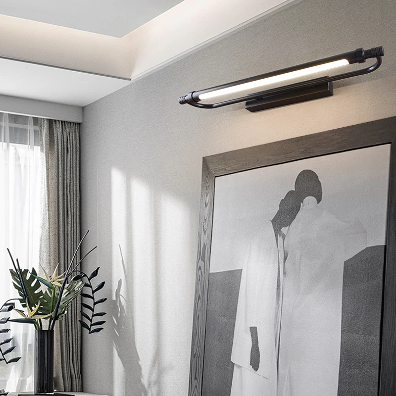 

Mural copper wall lamp, Postmodern style Bathroom mirror lighting lamp, wash table wall lamp, living room background wall lamp