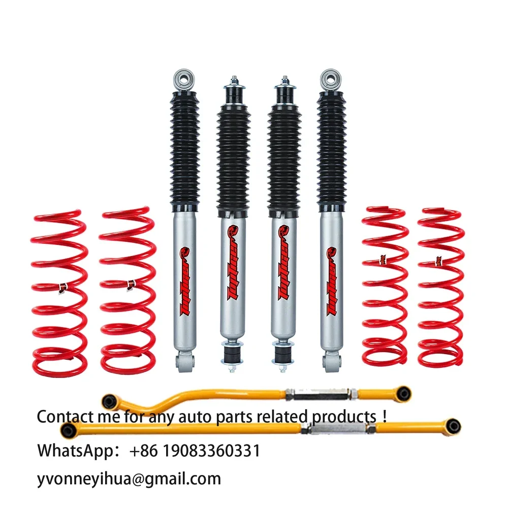 For TOYOTA  Land Cruiser 80 Series  Nitrogen Gas Charged  Shock Absorber Coil Spring 2 Inch Suspension Lift Kit