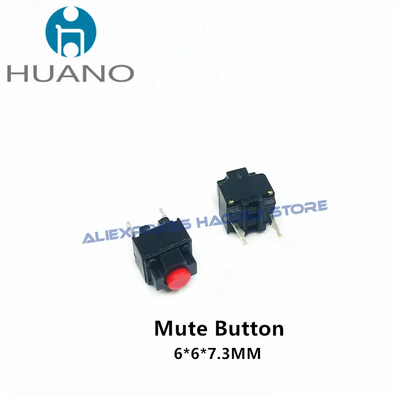 HUANO Mute Micro Switch 6*6*3.5/4.3/5/5.5/5.7/6/7.3/9.5mm interruttore silenzioso quadrato irless/wired mouse DIP microinterruttore pulsante tattile