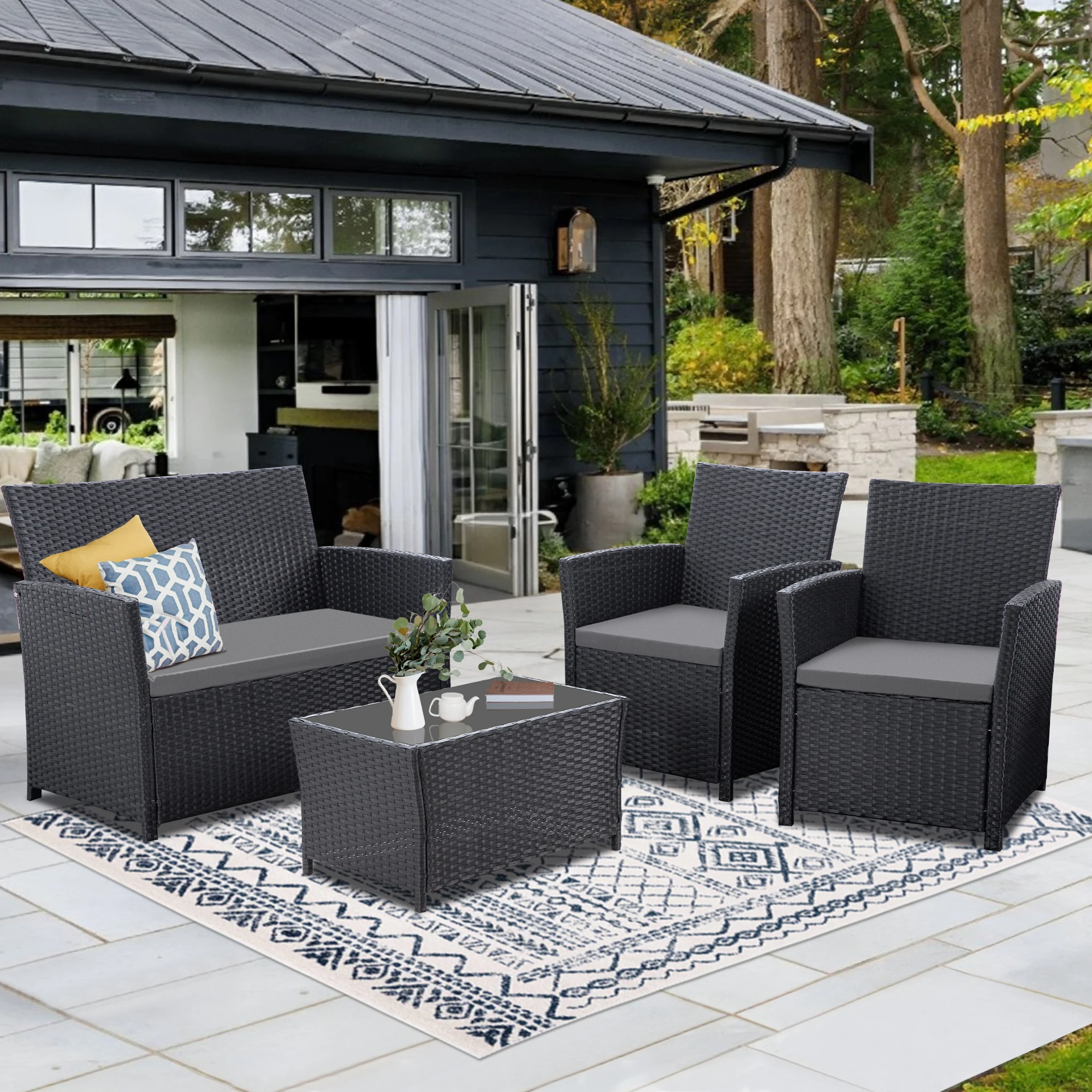 4 Piece Patio Furni… - image