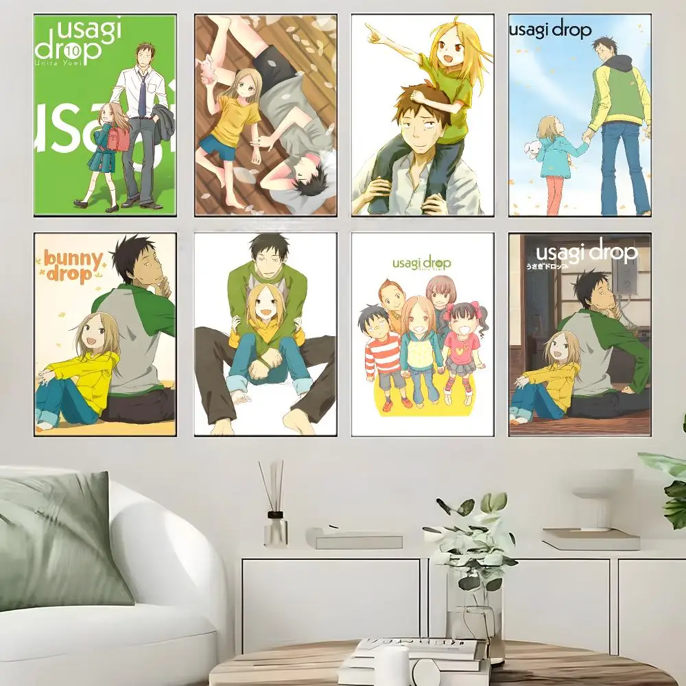 Anime Usagi Drop Poster Crease Free Waterproof Durable All Space Wall Decor