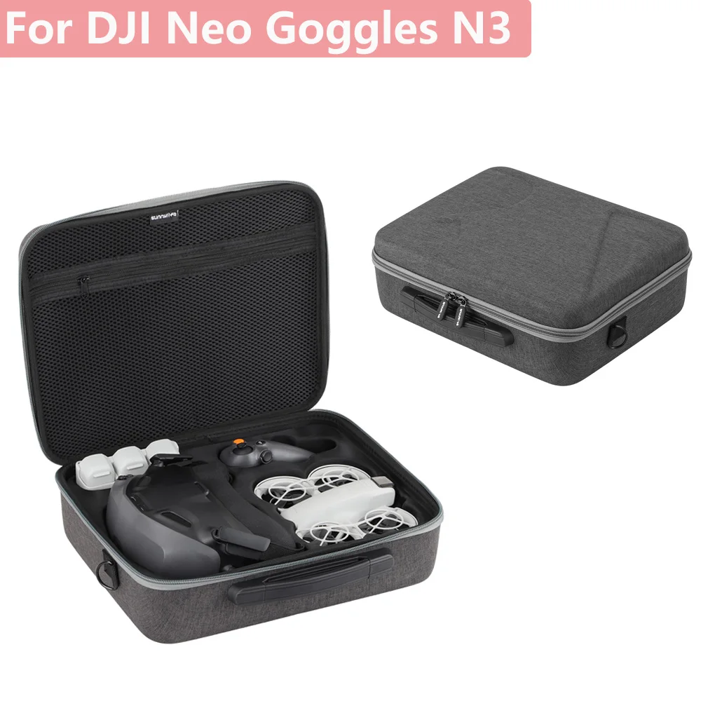 Large Capacity Storage Case For DJI Neo Motion Fly More Combo Goggles N3 DJI RC Motion 3 Bag For DJI Neo Drone Accessories