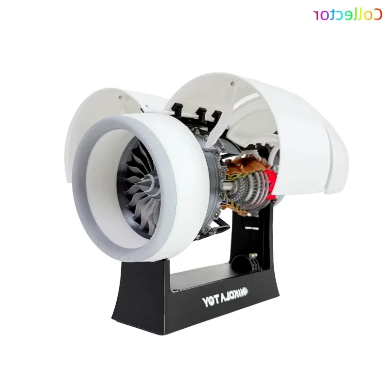 B-M TR 900 Aircraft Turbofan Engine Electric Model Educational Handmade Decompression Toy Ornaments Gift KIT