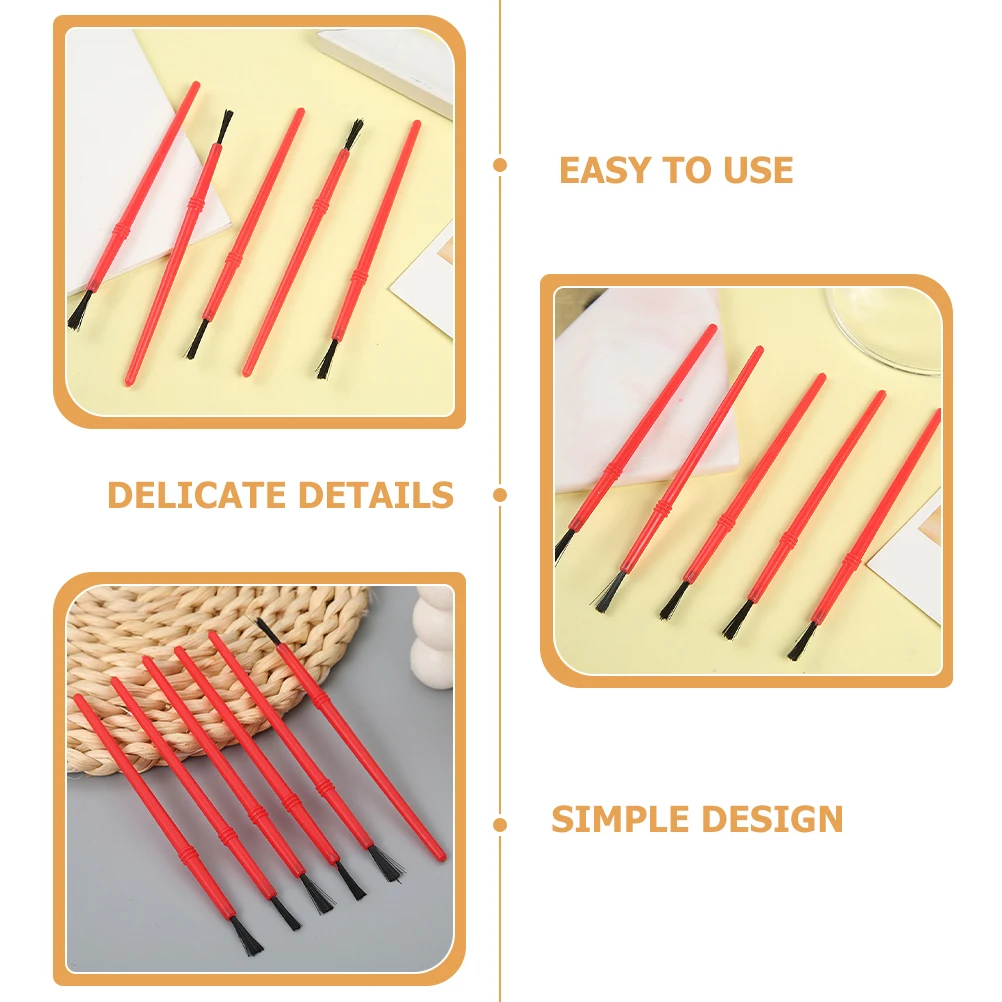 

100 Pcs Children Paint Brushes Art Supplies Small Archaeology Brush Oil Acrylic Watercolor Painting Tools Set Nylon Head Fine
