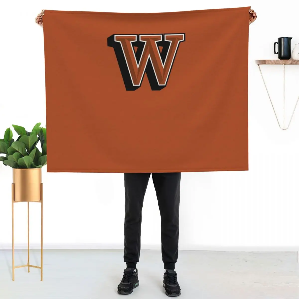 Waynesburg University yellow jackets Throw Blanket Bed linens Loose anime Decorative Sofa Designers Bed Blankets