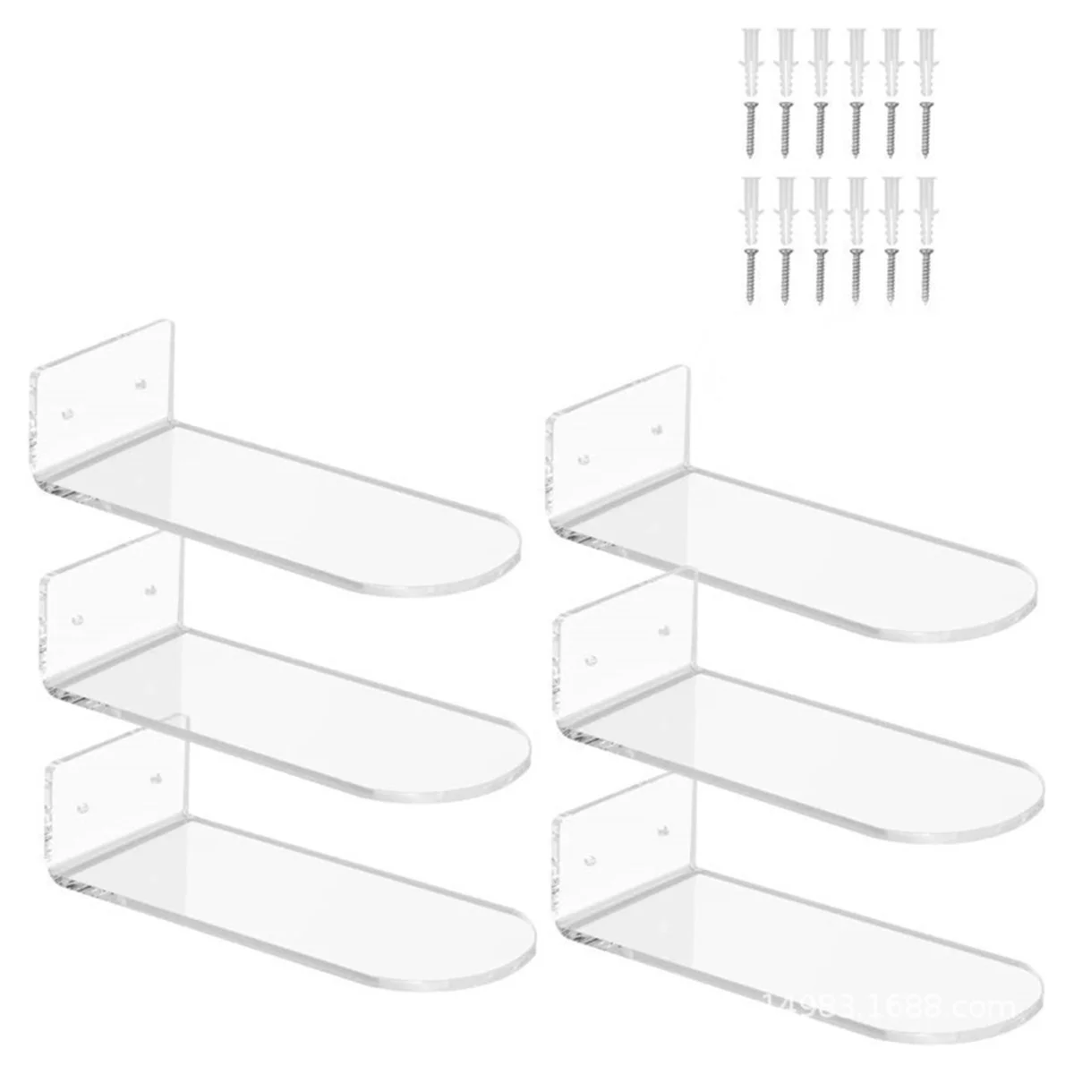 Plastic Floating Shoe Display Rack, Sports Shoe Wall-Mounted Storage Rack, Display Shoe Rack