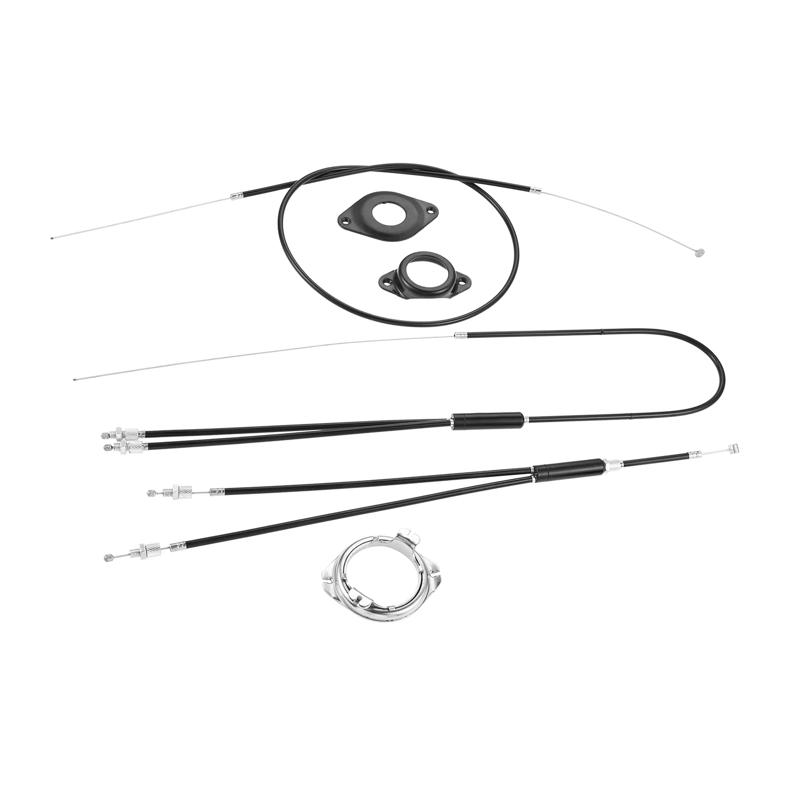 Bike Parts Replacement for BMX Bicycle Brake Line Set Cable Wire,BMX Bike Gyro Brake Cables,Front + Rear with Spinner Rotor Kit