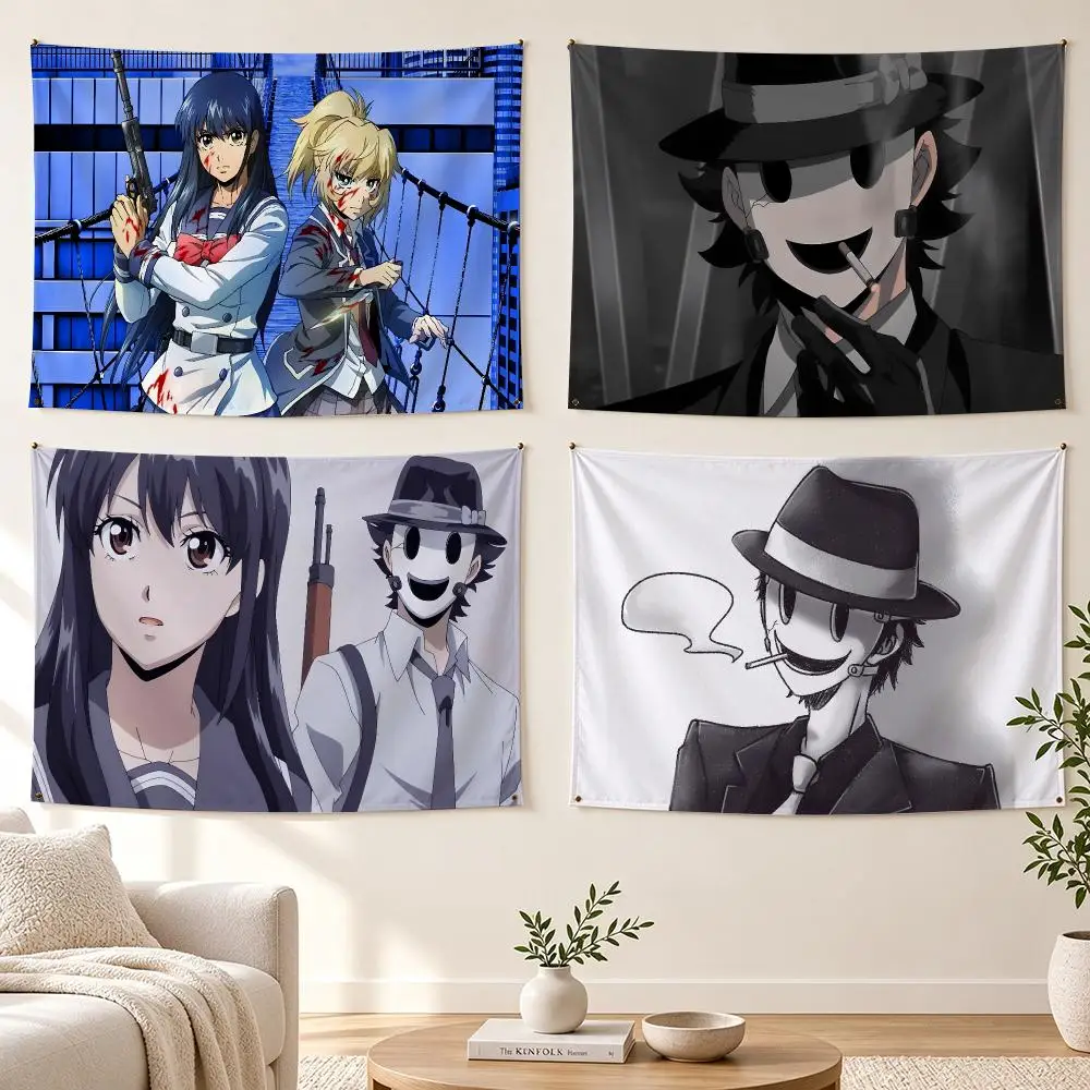 High-Rise Invasion Anime Flags Banner For Bedroom Outdoor Living Room Restaurant Bar Wall Decor Party