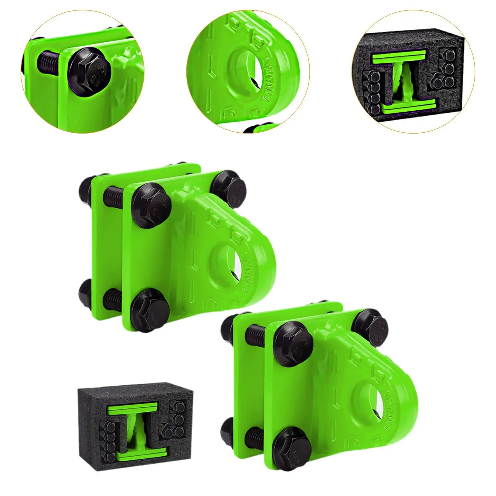 قطعتان من ملحقات سحب دعامة تكبل الحلقة على شكل حرف D لسيارة ATV UTV #5