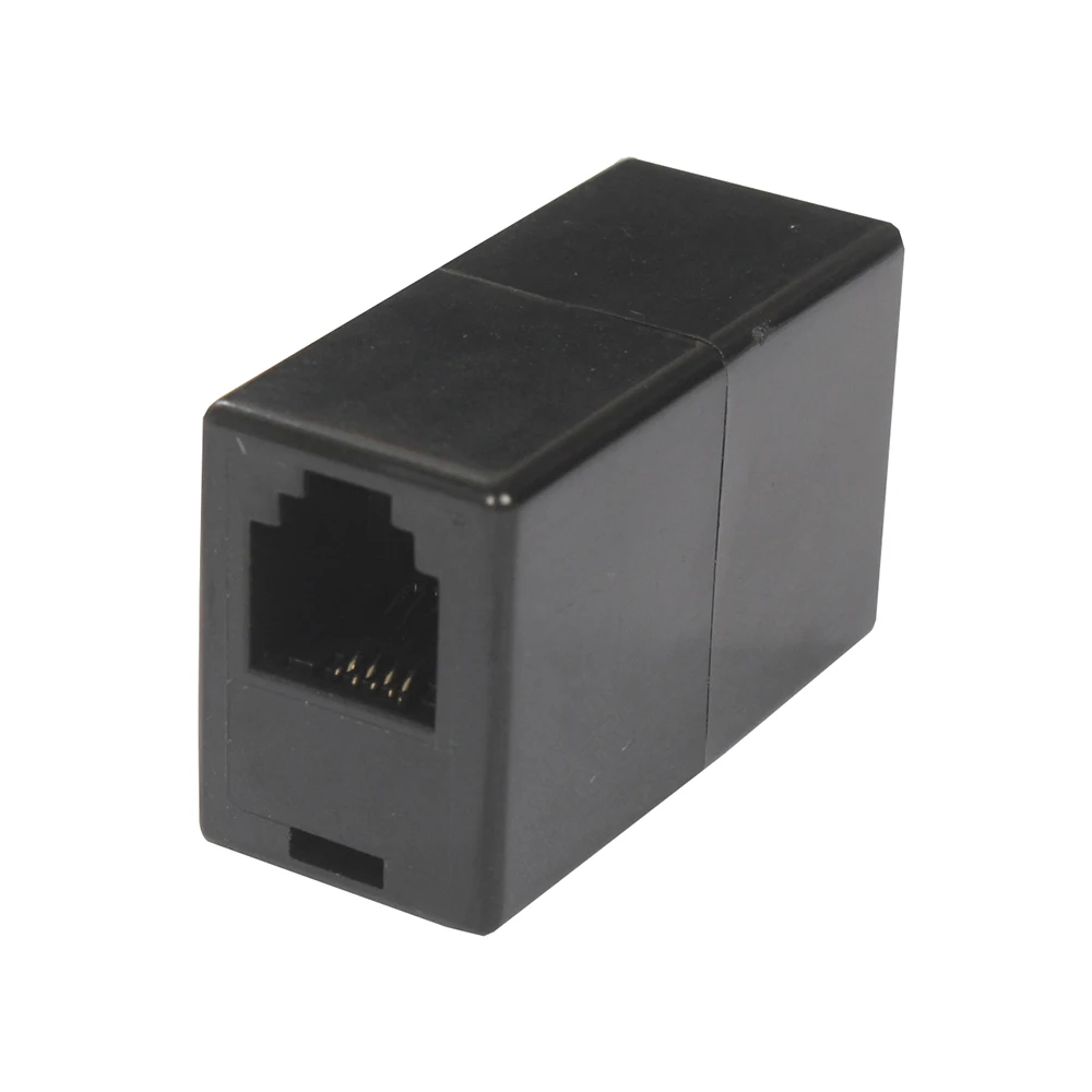 5PCS RJ10 4P4C Coupler 1 Way RJ9 Telephone Cable Splitter Adapter Suitable For Telephone