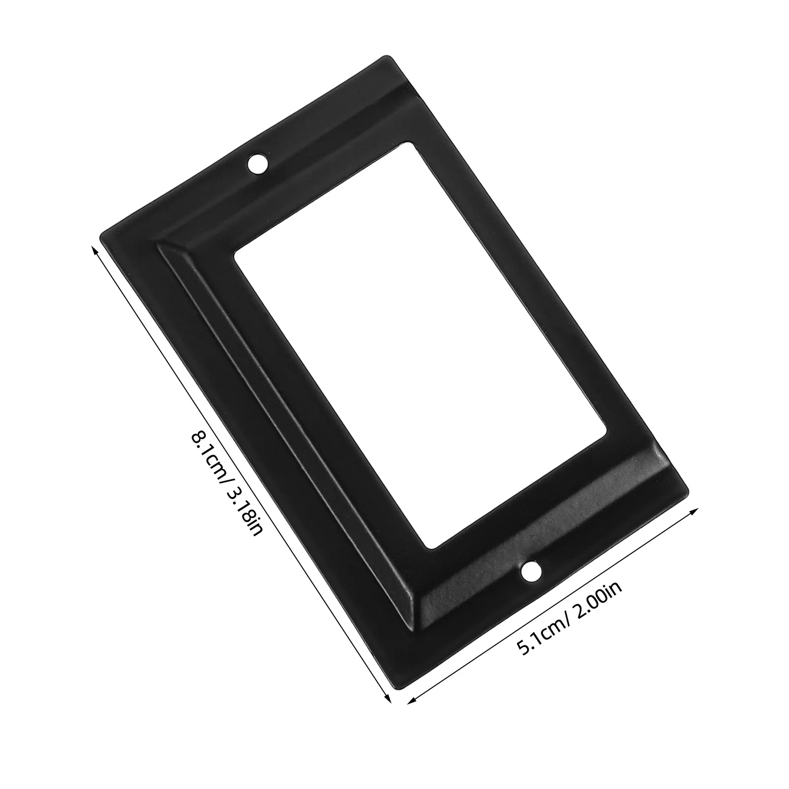 20Pcs Label Mounting Bezel Chinese Home Decor Metal Holder Frame 3.2 X 2.0 Inch Vintage Card Insert Bracket for Gift Box Cabinet