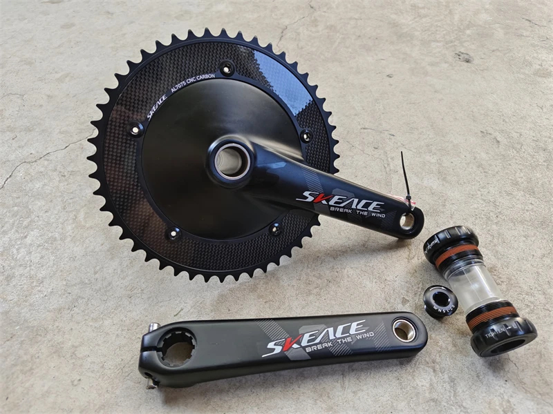 SKEACE Break The Wind Alumniun Alloy Carbon Crankset Fixed Gear