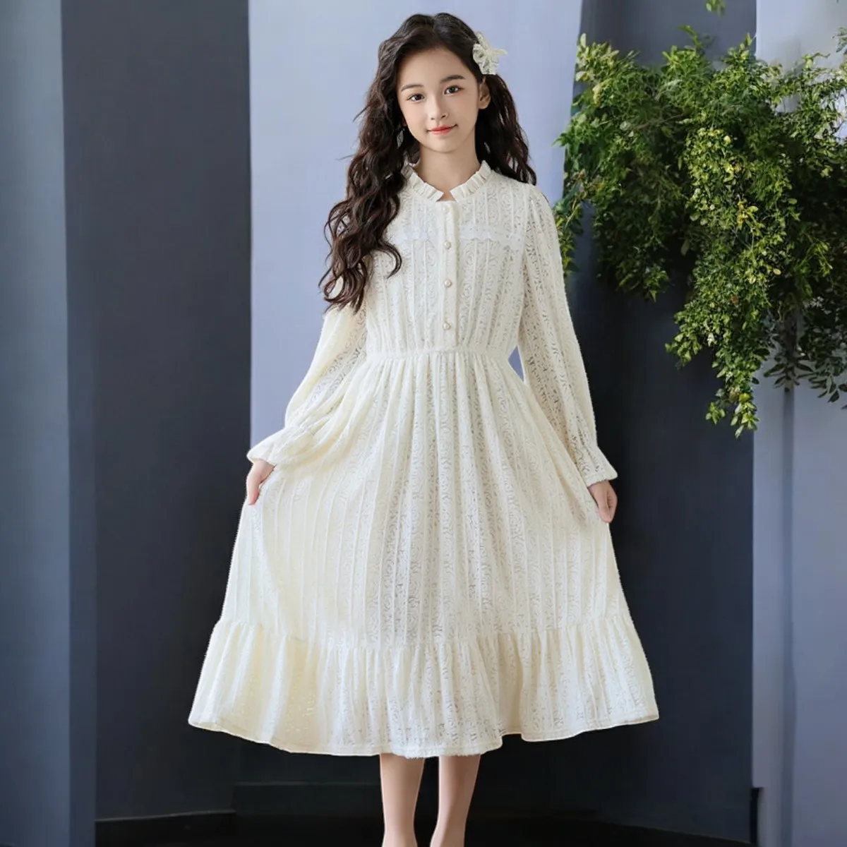 Girls Lolita Black Dresses for Kids Outfits School Uniform Baby Party Velet Dress Teens Children Costumes 4 5 7 9 10 11 12 Years