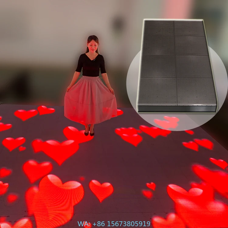 

Interact Videos Lighting Night Club Lights Led Dance Floor Display IP65 Rated RGB 95 CRI