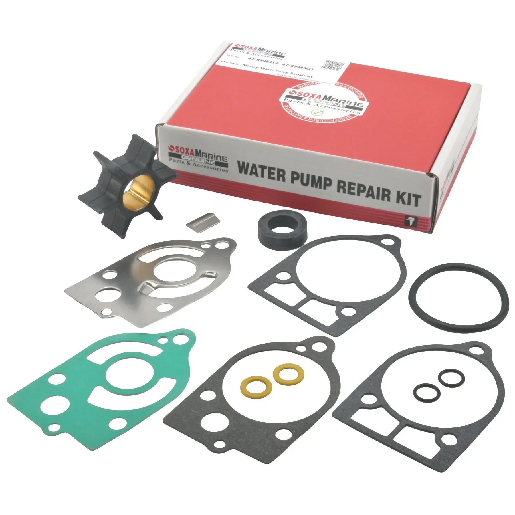 

47-89983Q1 Water Pump Repair Service Kit for Mercury Mariner 30 35 40 45 50 60 70 HP Outboard Boat Motor 47-89983T2