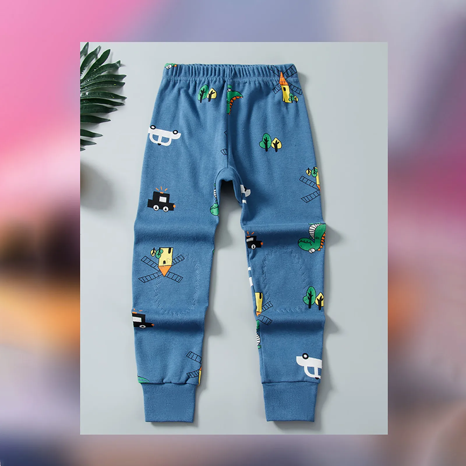 

Children Cartoon Print Trousers Long Kids Warm Cotton Home Pants Thicken Girls Boys Thermal Underwear Kids Pajamas Pants 1-9Y