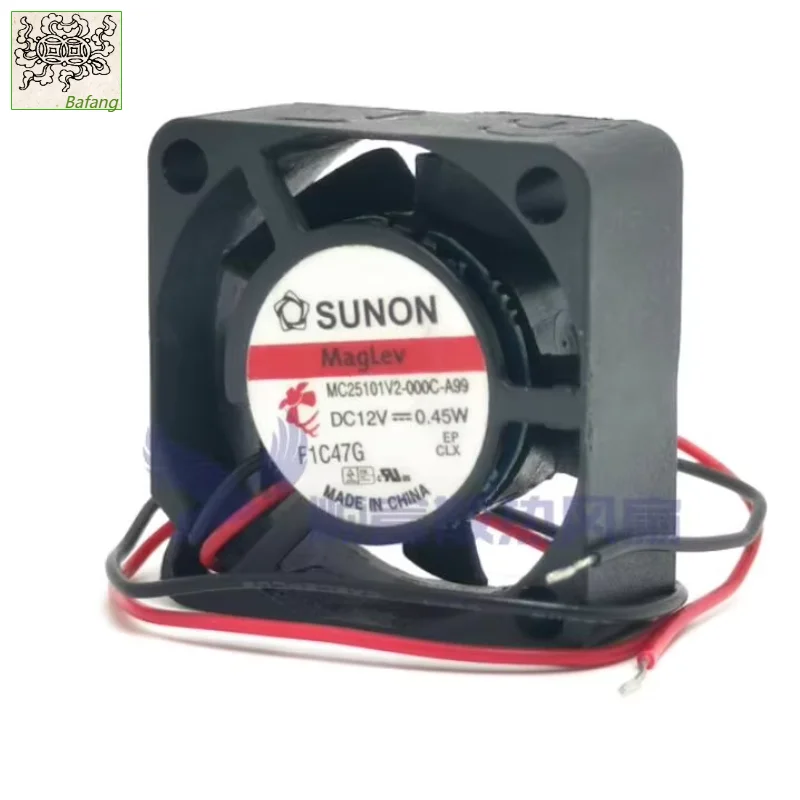 

Ltsf For SUNON MC25101V2-000C-A99 DC 12V 0.45W 25x25x10mm 2-Wire Server Cooling Fan