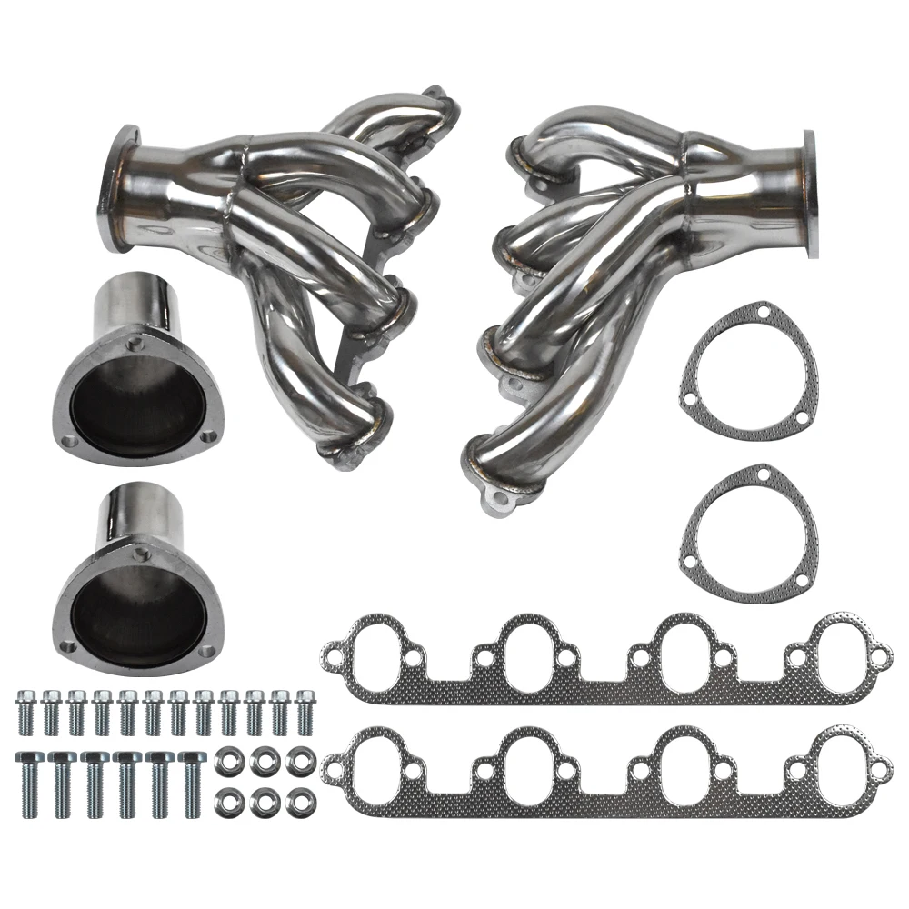 For Ford Big Block 429 460 7.0L 7.5L 1968-1977 Shorty Exhaust Headers Stainless