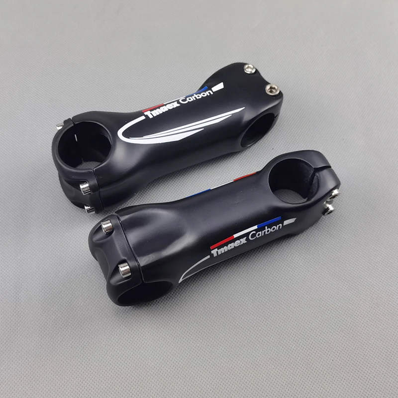 Matte Full Carbon Fiber Bicycle Stem, Road and MTB Bike Parts, Bicycle Accessories, Angle 6/17 Degree, 70-120mm