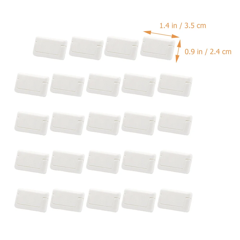 24 قطعة من أغطية أمان الطفل، أغطية قابس مخرج سلامة الطفل، مقاومة للأطفال، عازلة بيضاء متينة لحماية العمال #5