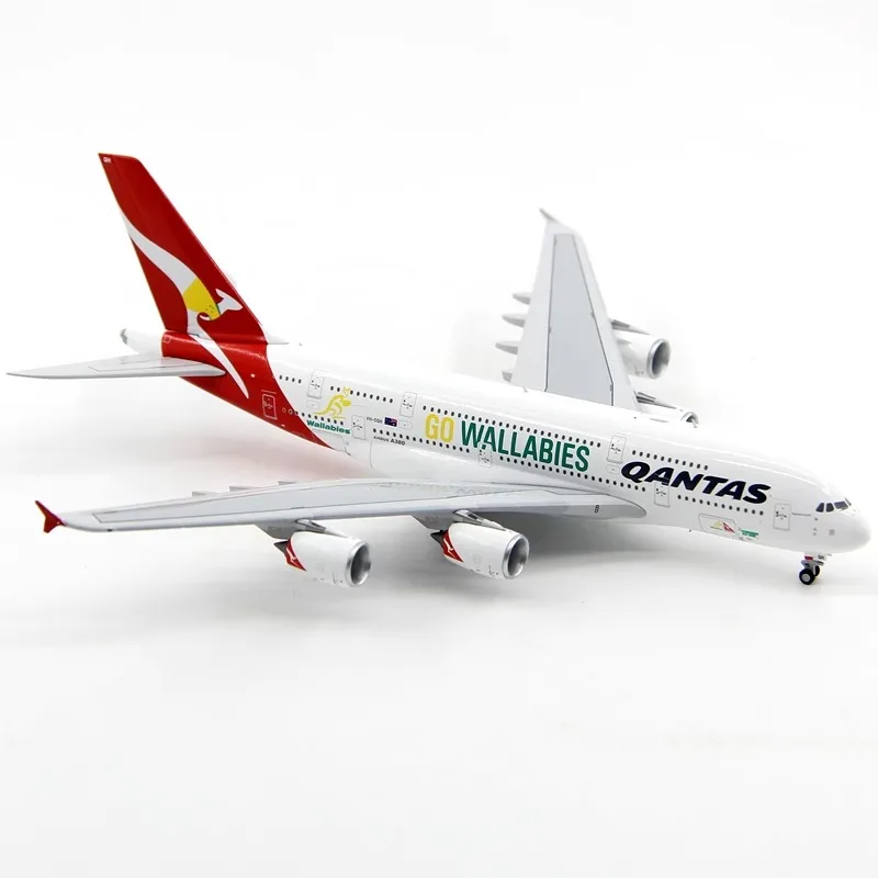 1/400 مقياس Qantas الخطوط الجوية A380-800 VH-OQH سبيكة الركاب نموذج طائرة جمع الحلي
