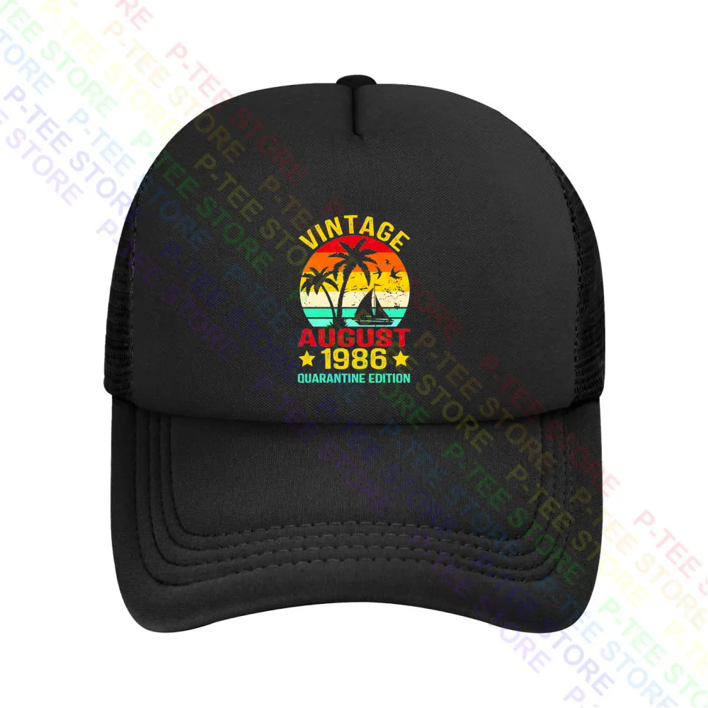 قبعة دلو محبوك ، قبعة بيسبول ، قبعات Snapback ، طبعة الحجر الصحي ، 1986