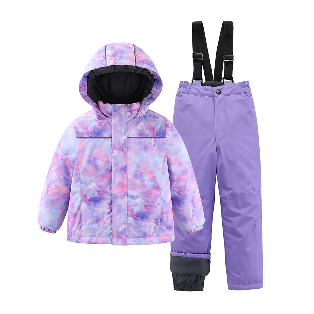 3-12T Kids Girls Boys Ski Suits Snowboard Coat Pant Waterproof Windproof Warm Children Outdoor Sportwear Snowboard Skiing Suit