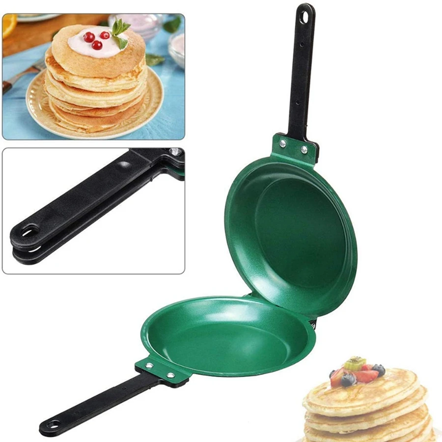 Picture 5: DIY Non-Stick Pan Double-Sided Frying Pan Frying Pan Breakfast Pan Gas and Induction Cooker Universal