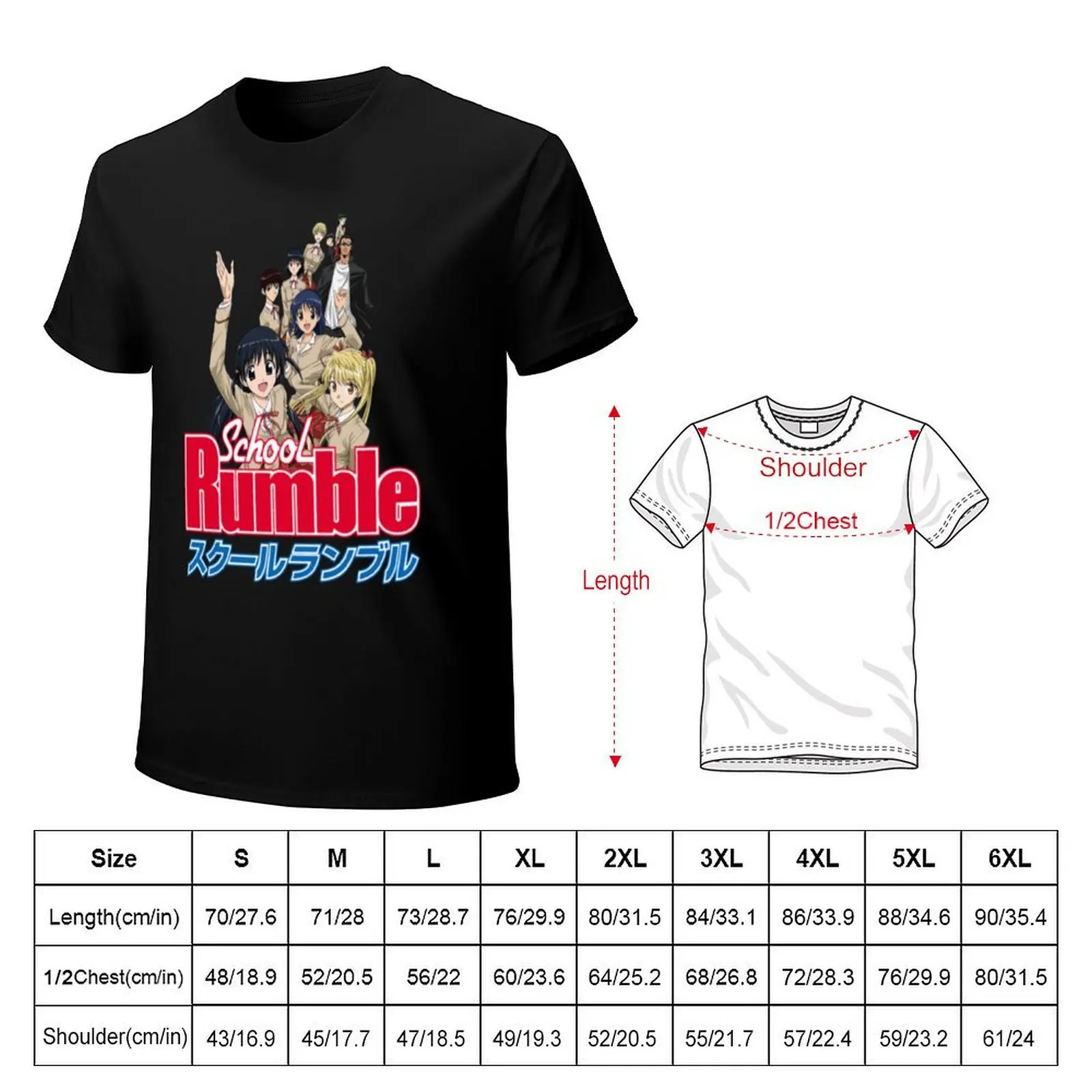School Rumble T-Shirt t shirt man luxury T-Shirt