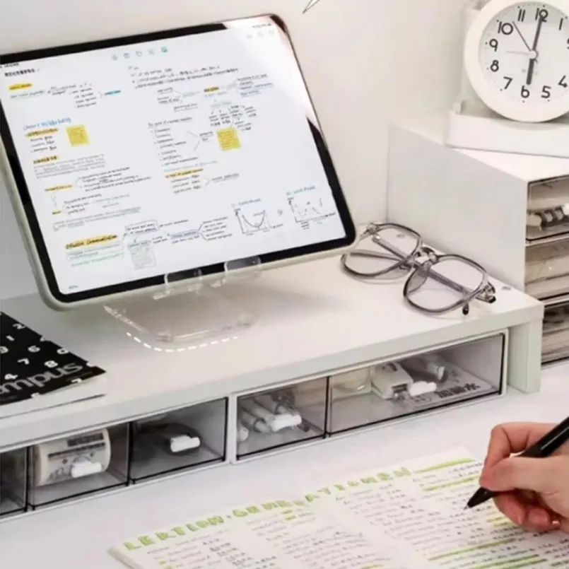 Universele acryl transparante mobiele telefoonhouder Eenvoudige luie desktop tabletbeugelteller voor alle smartphones IPad