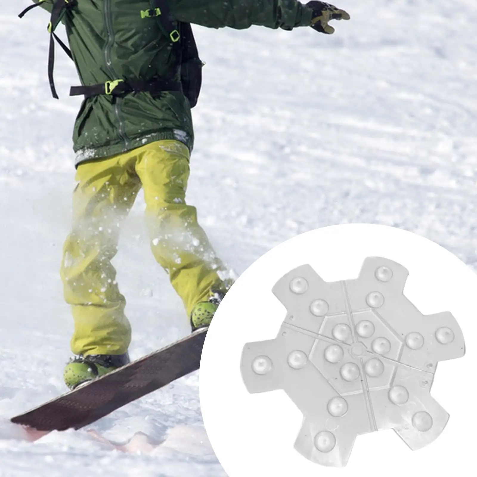 Snowboard Stomp Pads Transparent PETG Traction Anti Skid Mat Single Piece Grip Sticker for All Boards