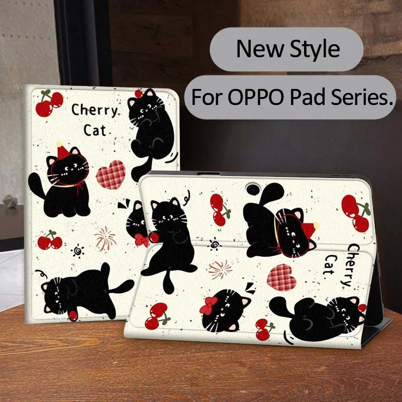 

Creative Cat Pattern For OPPO Realme Pad 3 11 2 4 Pro Air Neo SE X 11 11.61 11.4 12.1 13.2 Inch Tablet Case