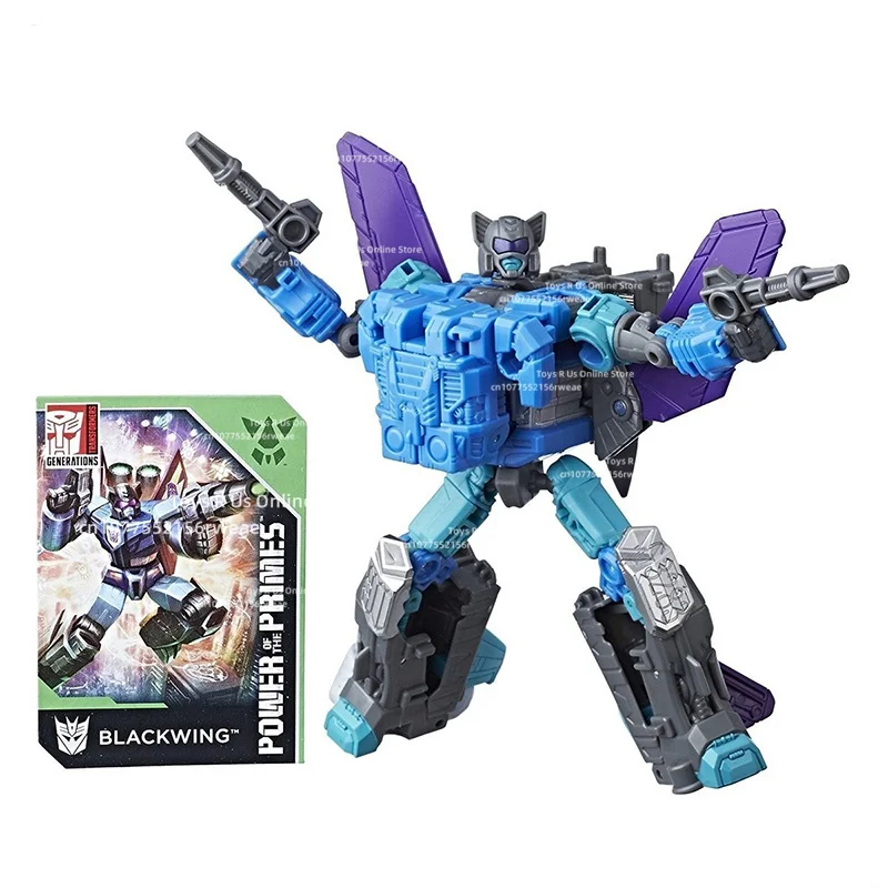 Hasbro Transformers Power of The Primes Blackwing Deluxe Class Anime figurine d'action originale modèle jouet Collection de cadeaux d'anniversaire