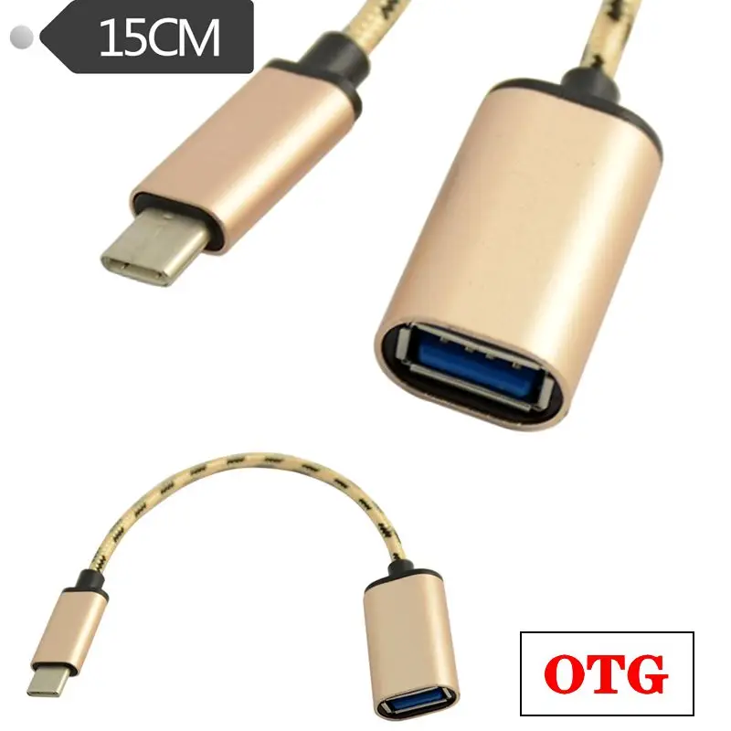 0.15m OTG Adapter Cable USB3.1 Type-c Male to USB A Female OTG Data Connection Cable