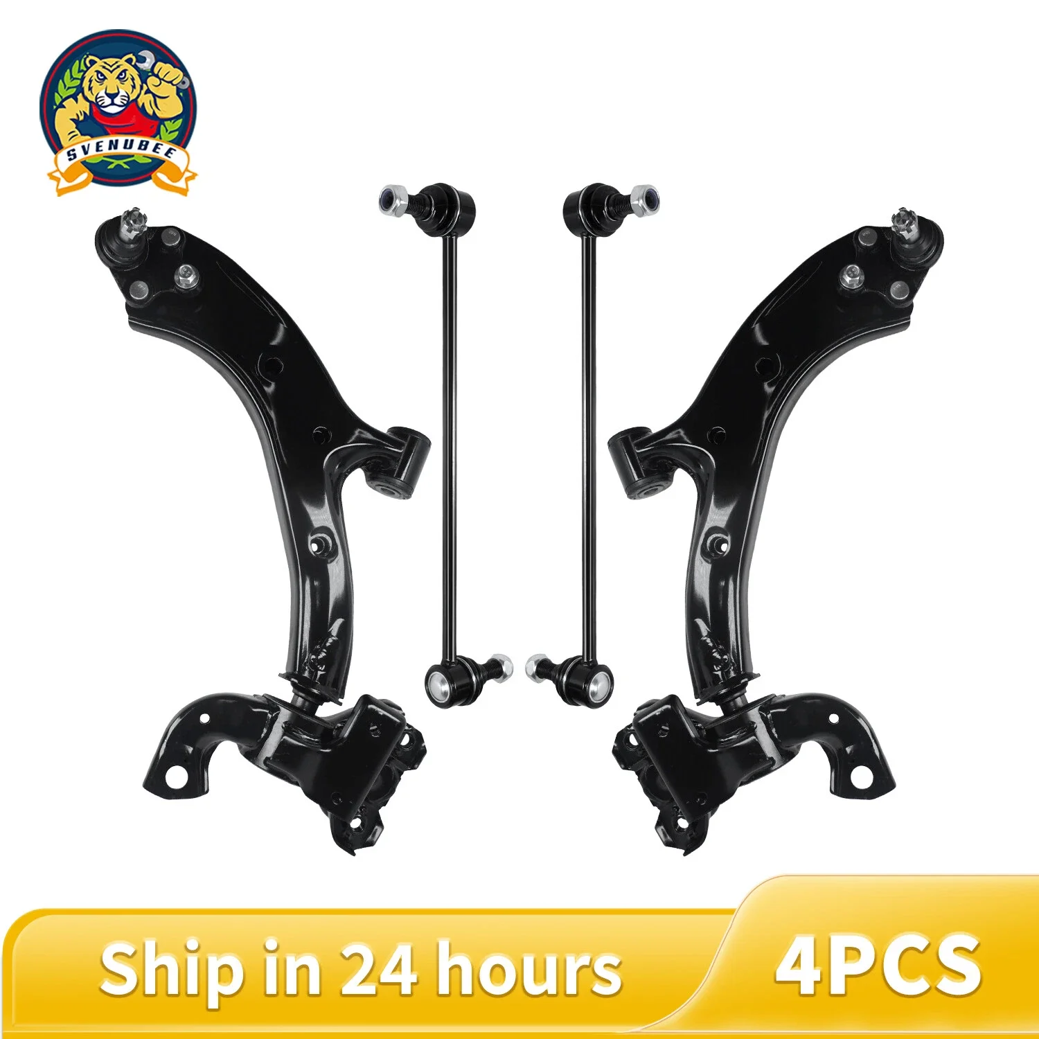 

Svenubee 4pcs Suspension Kit Front Control Arm With Ball Joint Sway Bar Link For Acura RDX 2007 2008 2009 2010 2011 2012