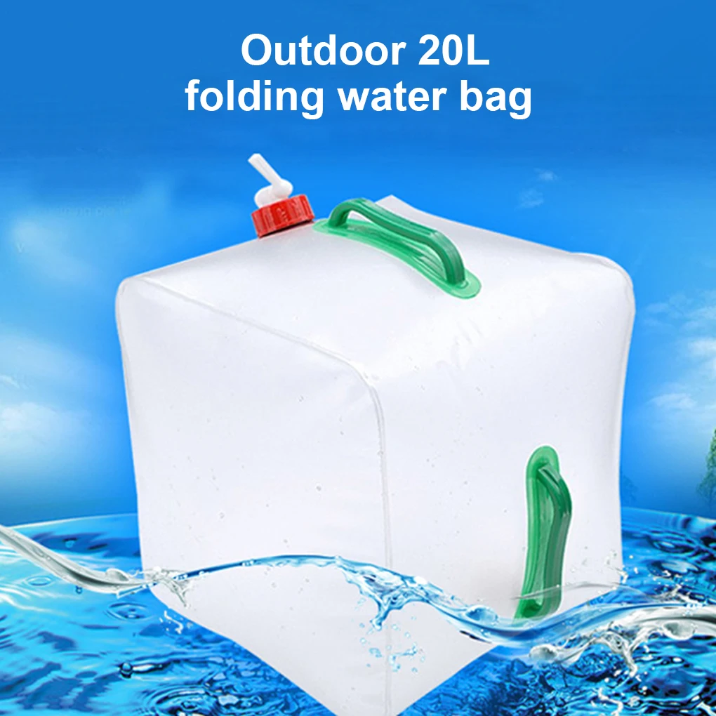 

Outdoor Folded Portable Water Bag Vehicle-Mounted Bucket Collapsible Container Accessory Camping Cycling Picnic