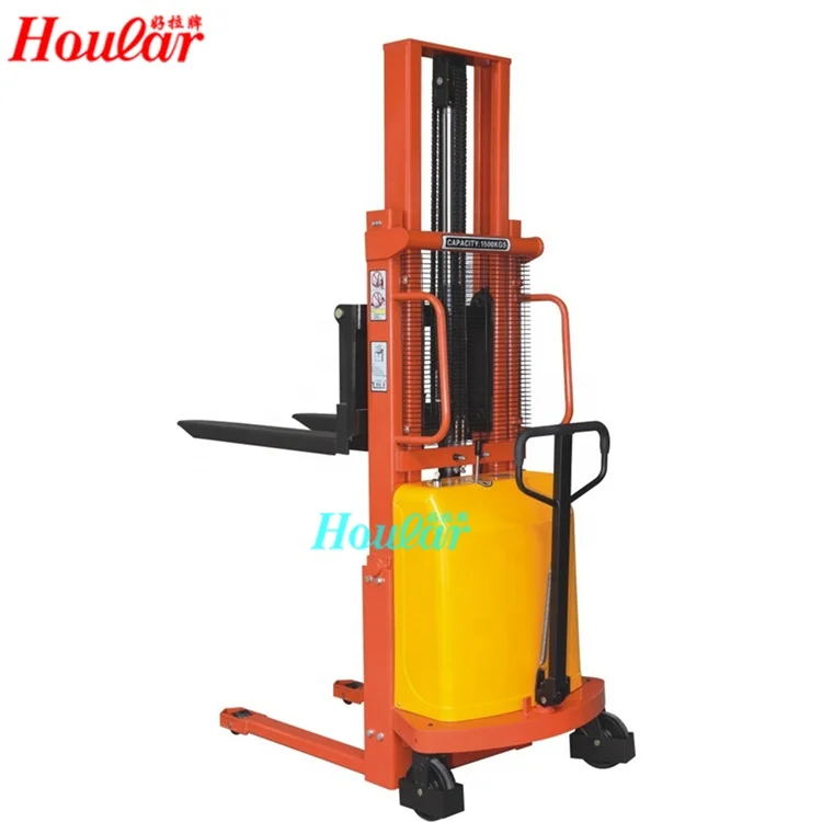 2ton Semi Auto Forklift Stacker Semi Electric Pallet Stacker Semi Electric Stacker Electric Lifter 1ton