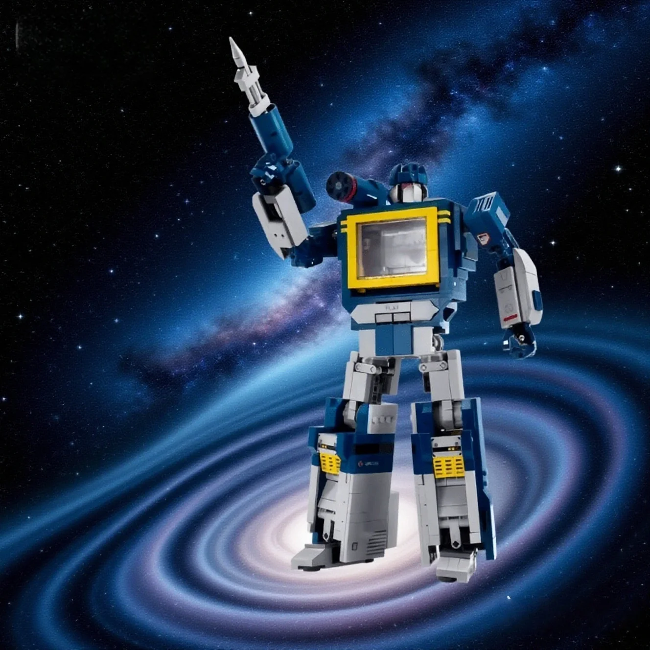 

Interesting 1508pcs blue modular assembly model robot 2026 new home decoration holiday gift 2026 new adult holiday gift