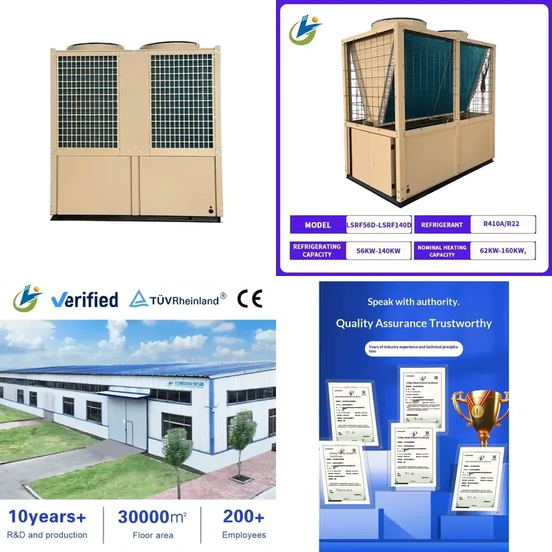 AP01 DC Inverter Air to Water Heat Pump for Low Temperature Air Source Central Heating and Cooling Domestic Hot Water R410A
