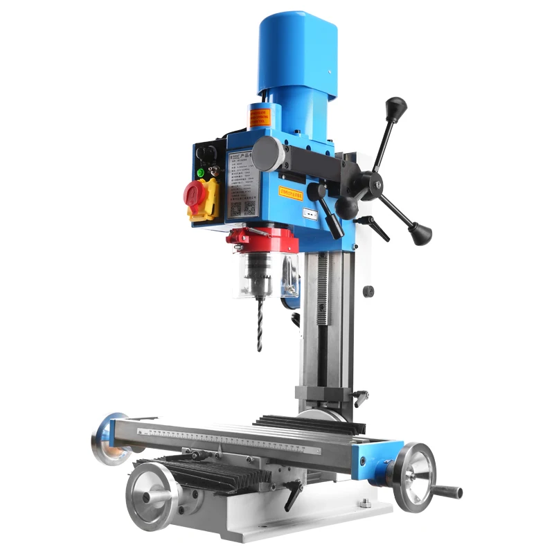 Mini Universal Horizontal Industrial Bench Drill Press Manual Wood Metal Milling Auger Borehole Drill